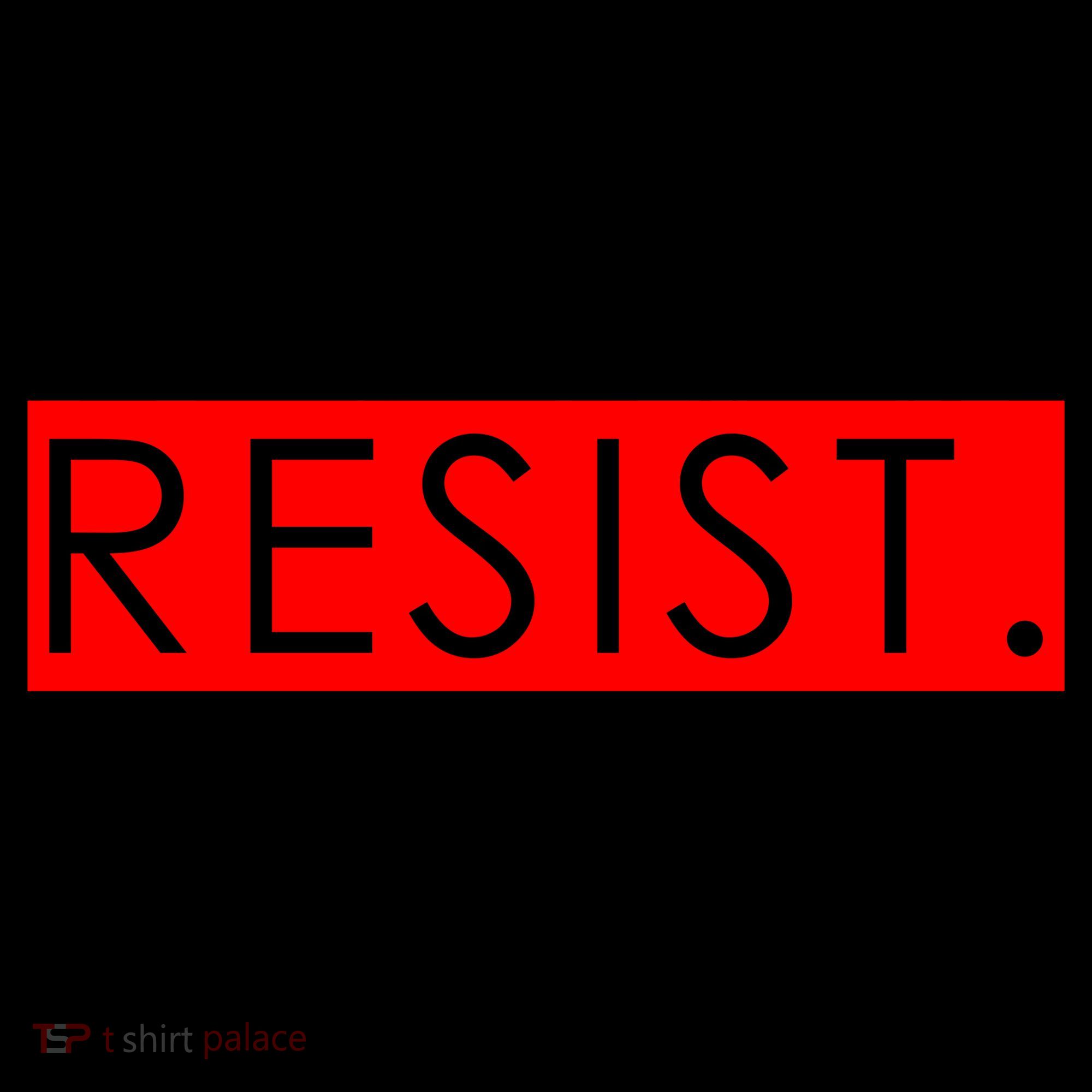 Resist Campaign Red Box Logo Anti-Trump Women's Tank Top