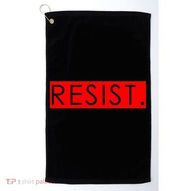 Resist Campaign Red Box Logo Anti-Trump Golf Towel
