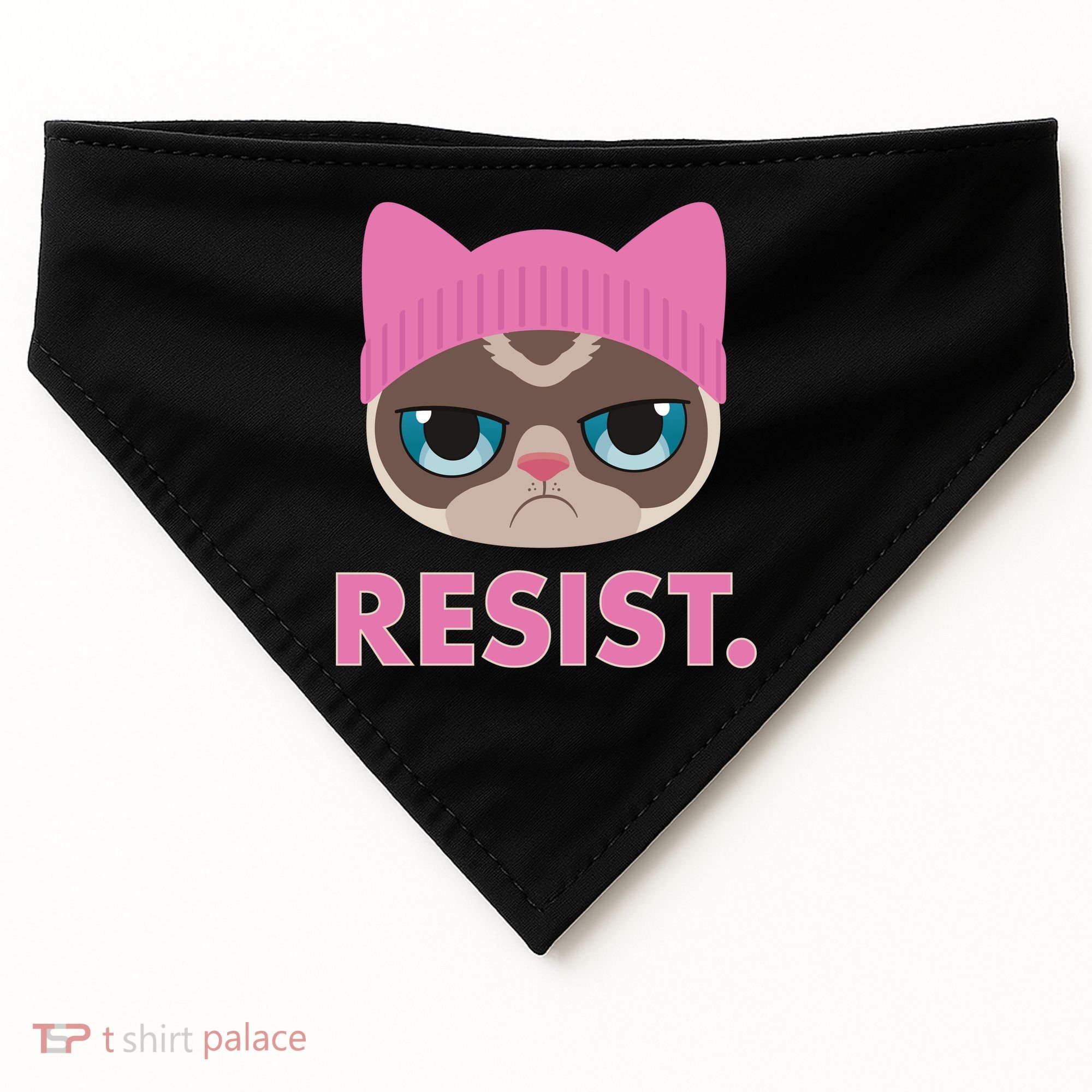 Resist Cat  USA-Made Doggie Bandana