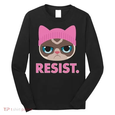 Resist Cat Long Sleeve Shirt