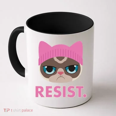 Resist Cat Coffee Mug