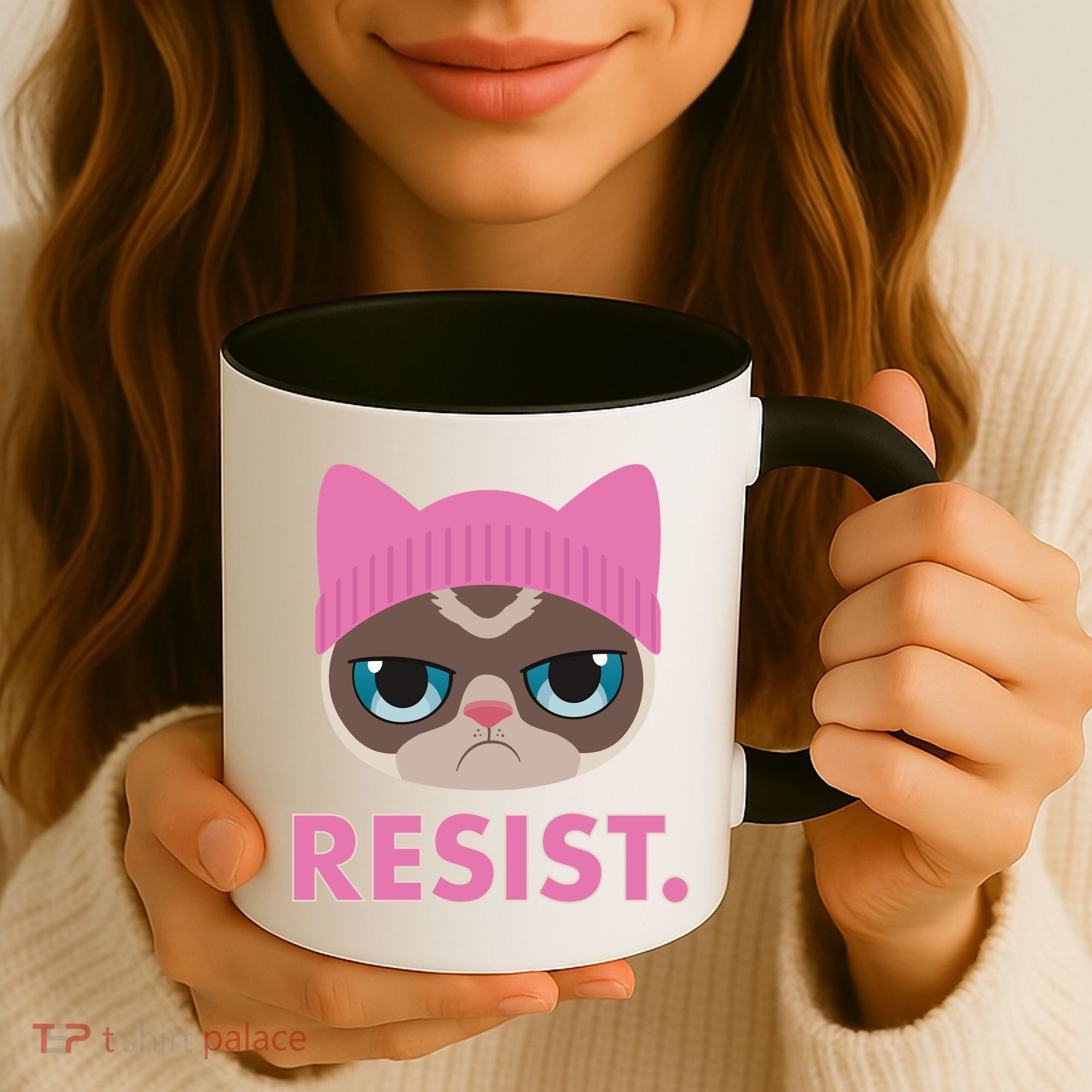 Resist Cat  Coffee Mug