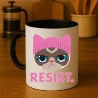 Resist Cat  Coffee Mug thumb 4