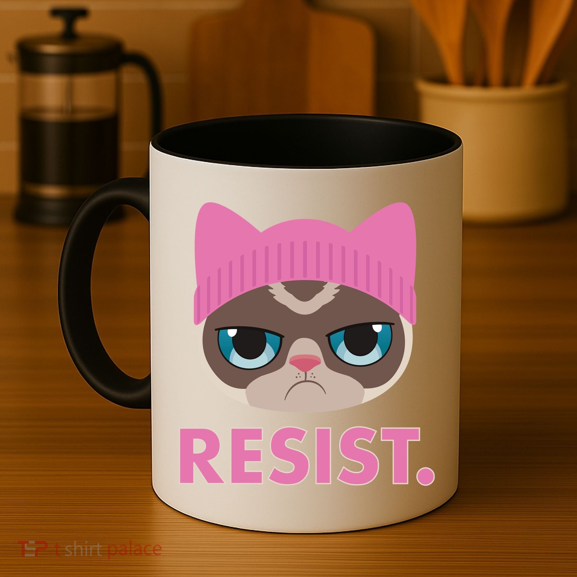 Resist Cat  Coffee Mug