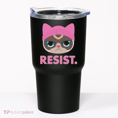 Resist Cat  Tumbler