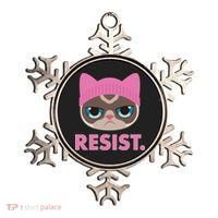 Resist Cat  Ornament thumb 0