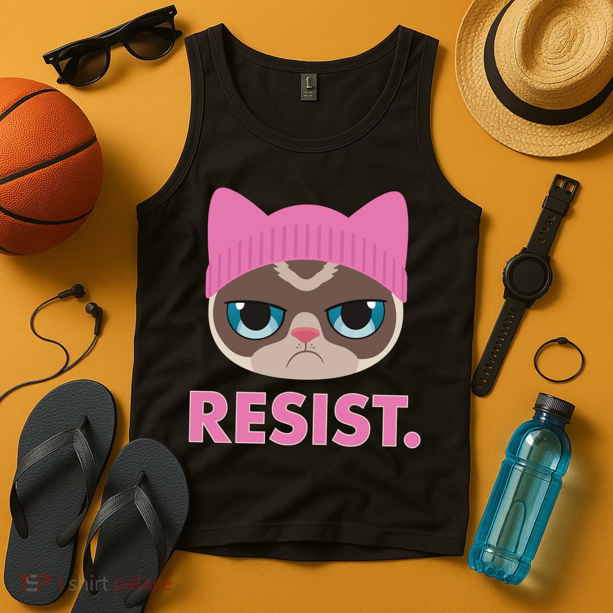 Resist Cat  Tank Top