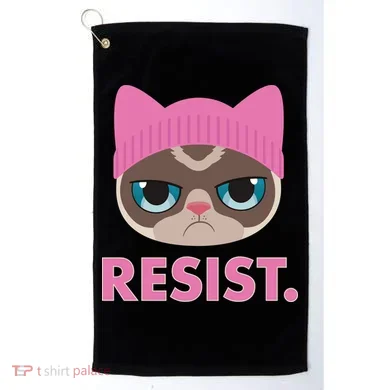 Resist Cat  Golf Towel