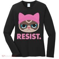 Resist Cat  Women's Long Sleeve Shirt thumb 0