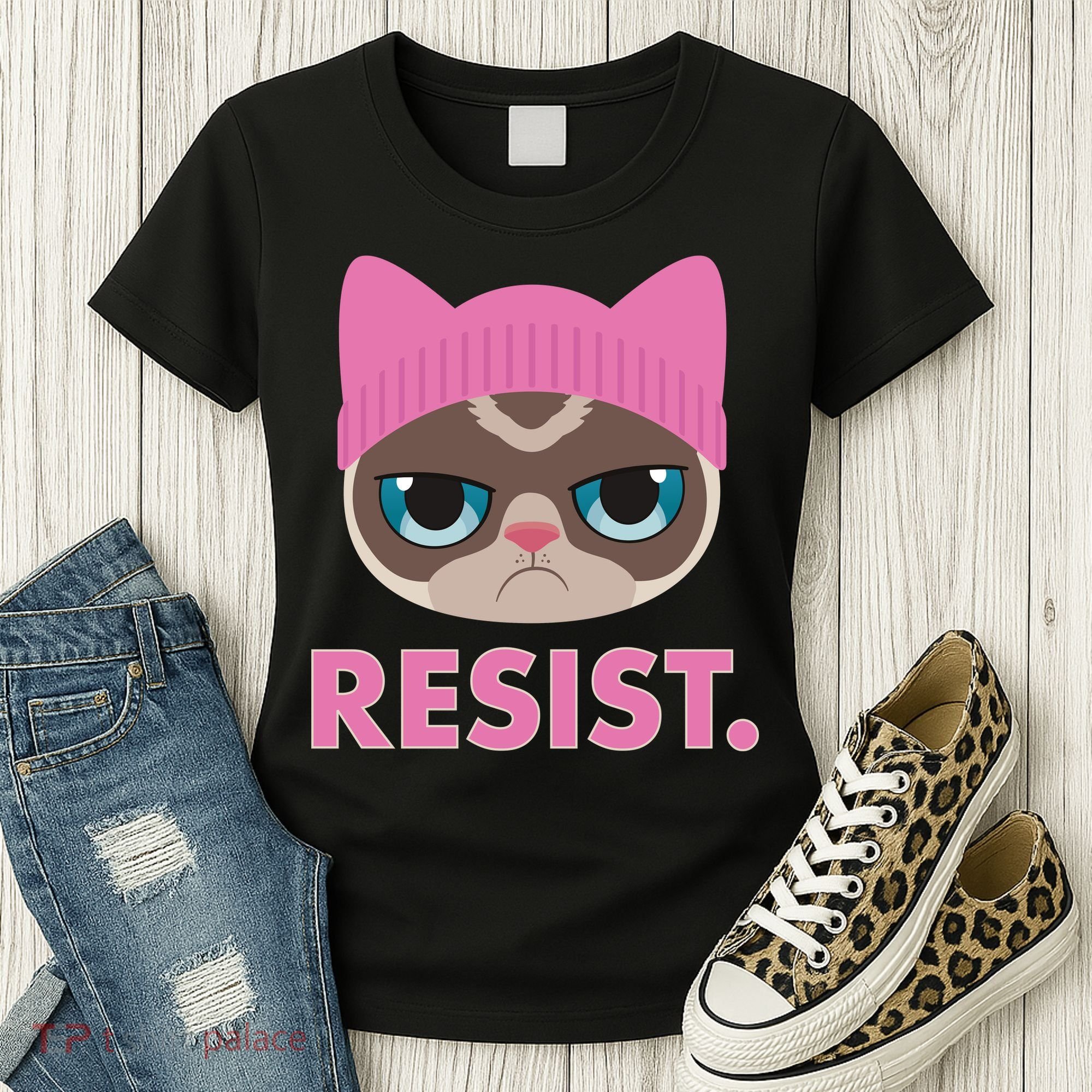Resist Cat  Women's T-Shirt