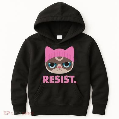 Resist Cat  Kids Hoodie