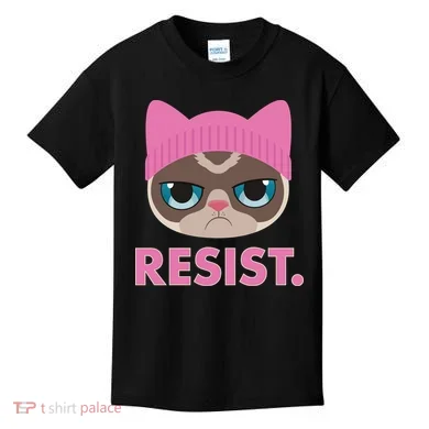 Resist Cat  Kids T-Shirt