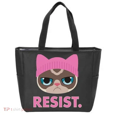 Resist Cat  Tote Bag