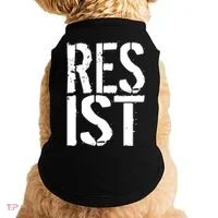 Resist Distressed Doggie Tank thumb 0