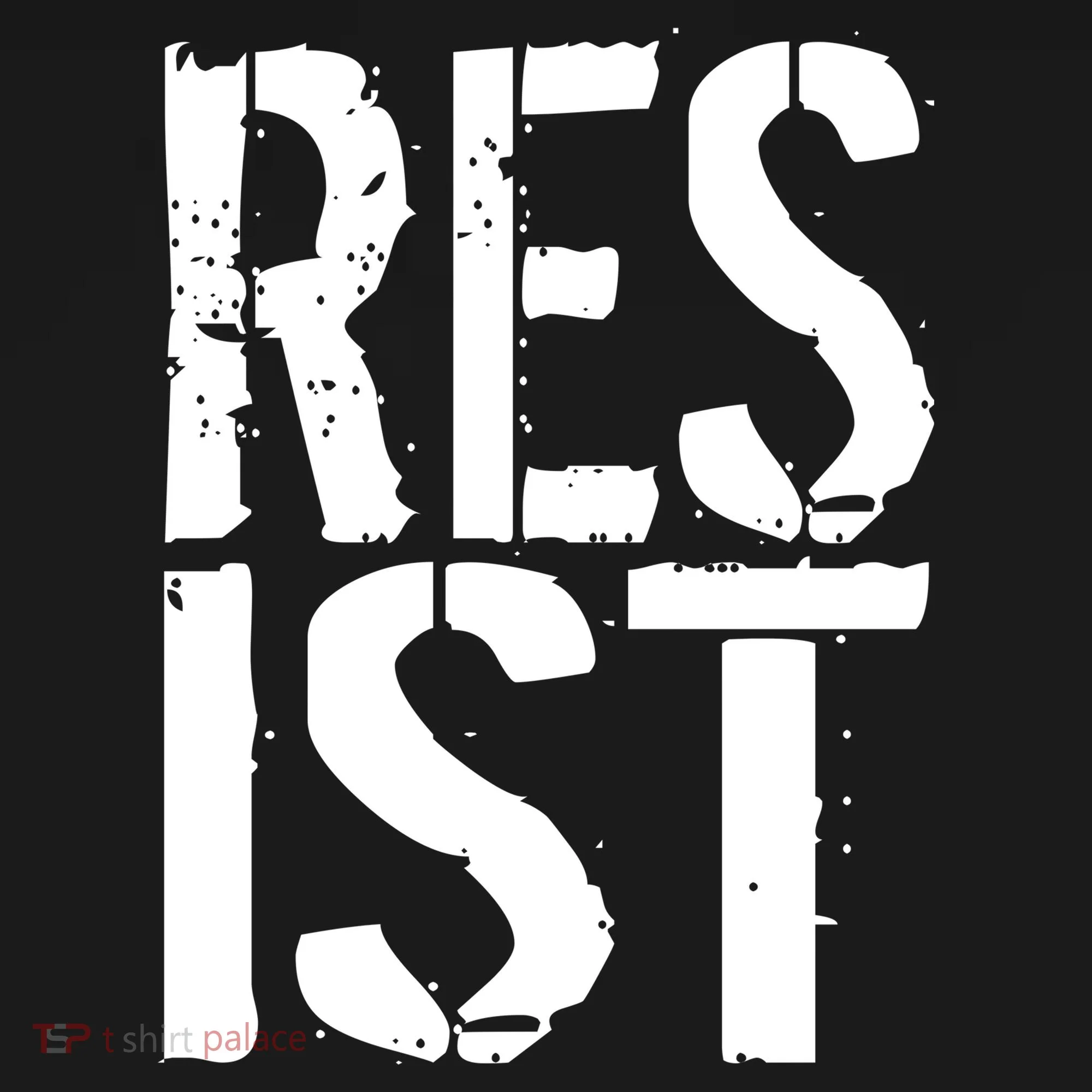 Resist Distressed Doggie Tank