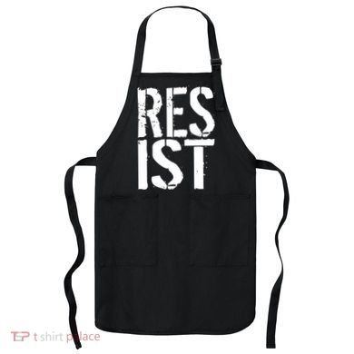 Resist Distressed Apron