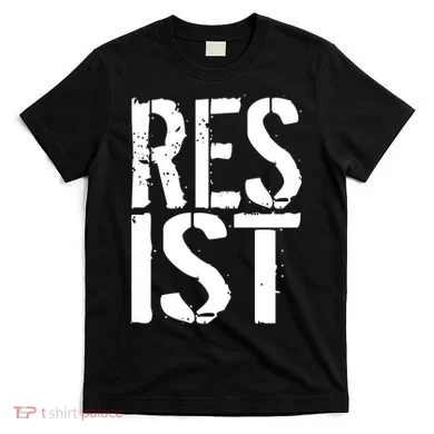 Resist Distressed T-Shirt