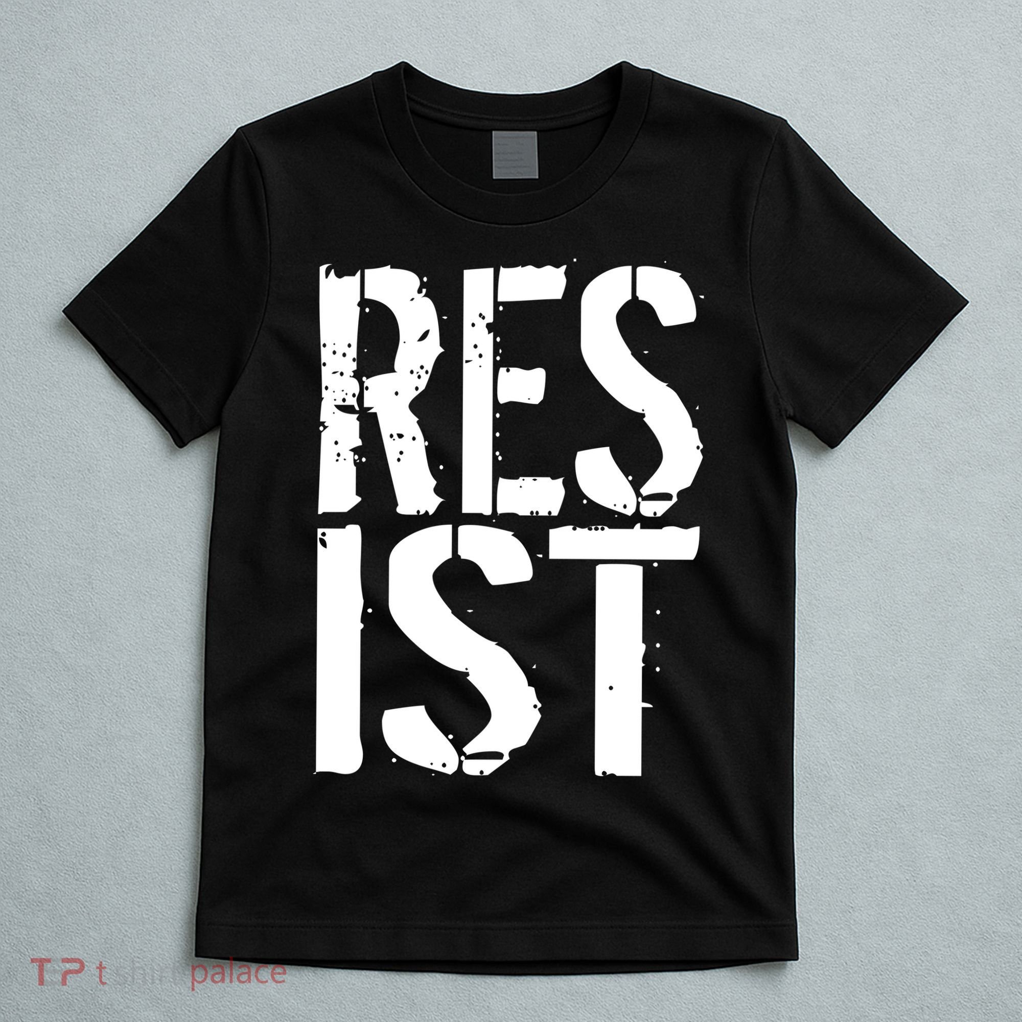 Resist Distressed T-Shirt