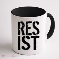 Resist Distressed Coffee Mug thumb 1