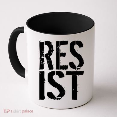 Resist Distressed Coffee Mug