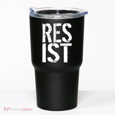 Resist Distressed Tumbler