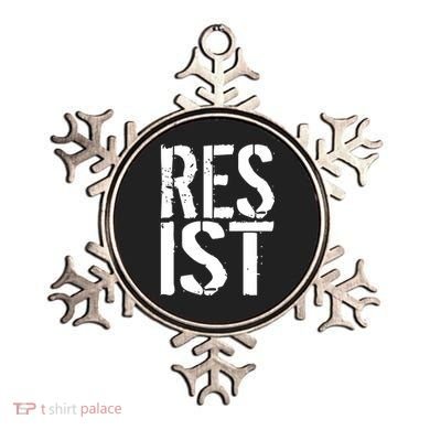 Resist Distressed Ornament