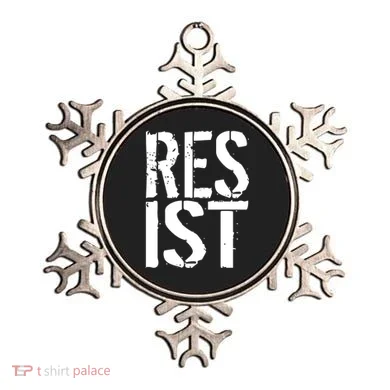Resist Distressed Ornament