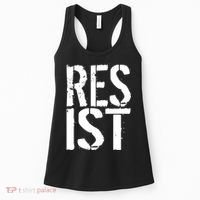 Resist Distressed Women's Tank Top thumb 0