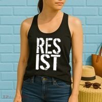 Resist Distressed Women's Tank Top thumb 2