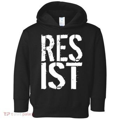Resist Distressed Toddler Hoodie