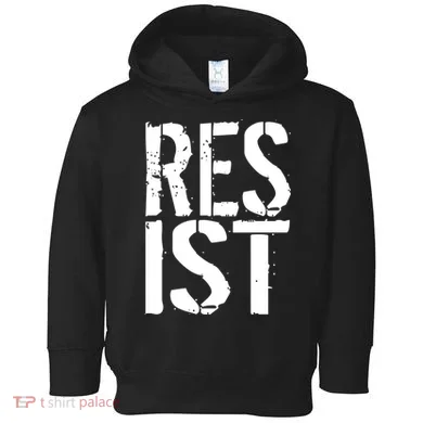 Resist Distressed Toddler Hoodie