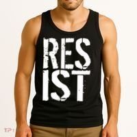 Resist Distressed Tank Top thumb 3