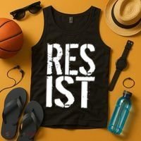 Resist Distressed Tank Top thumb 4