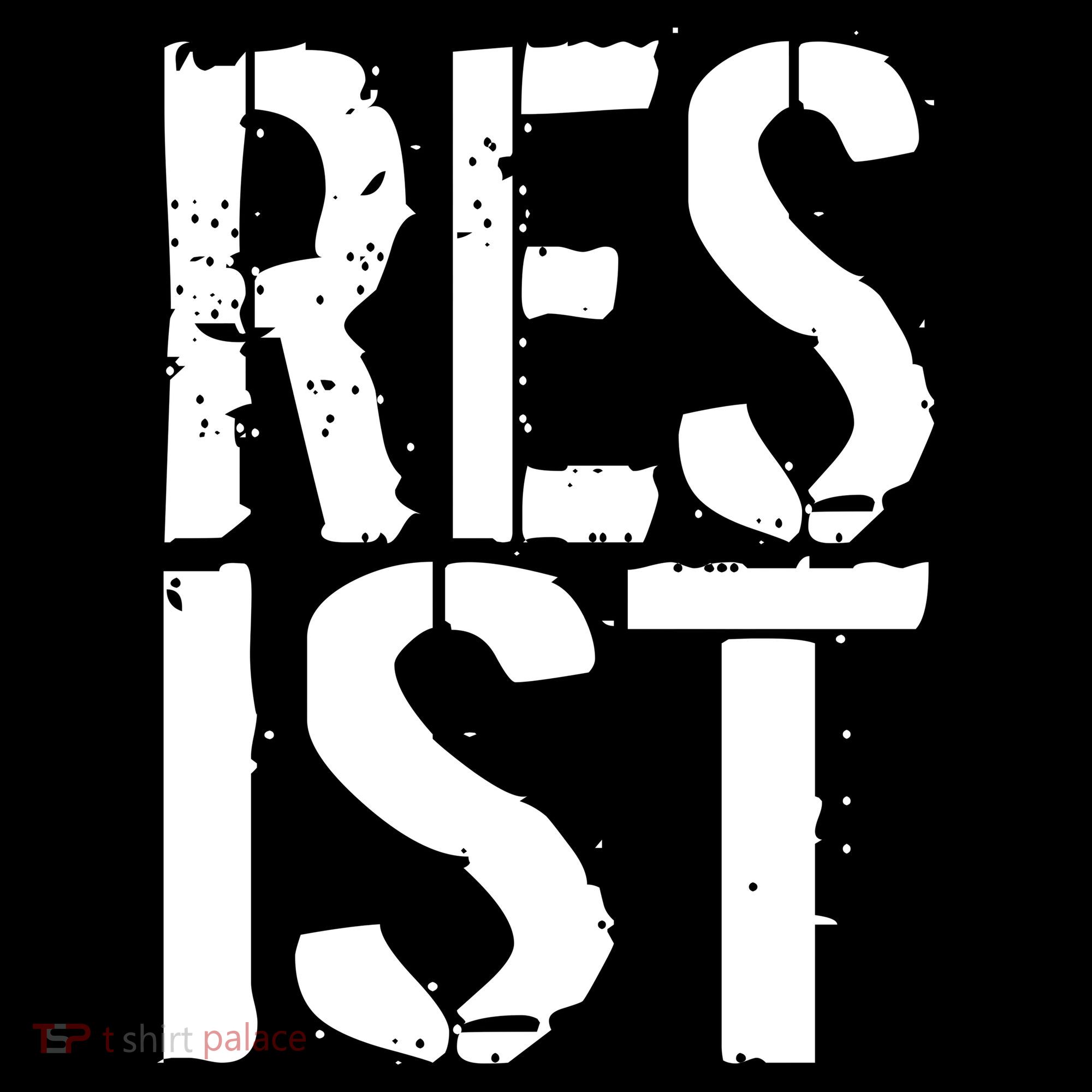 Resist Distressed Tank Top