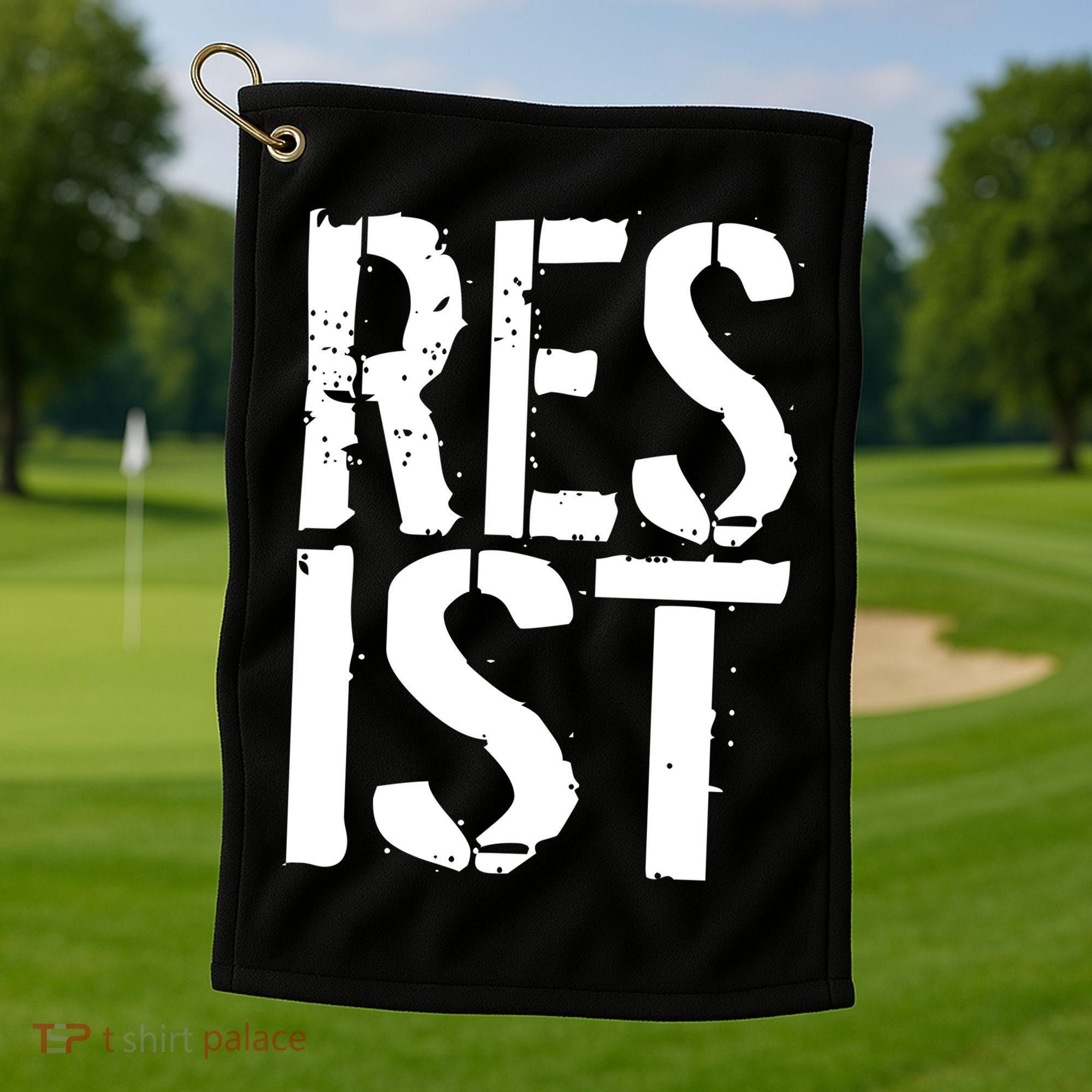 Resist Distressed Golf Towel