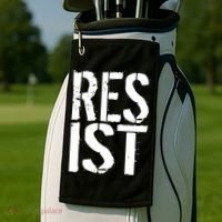 Resist Distressed Golf Towel thumb 2