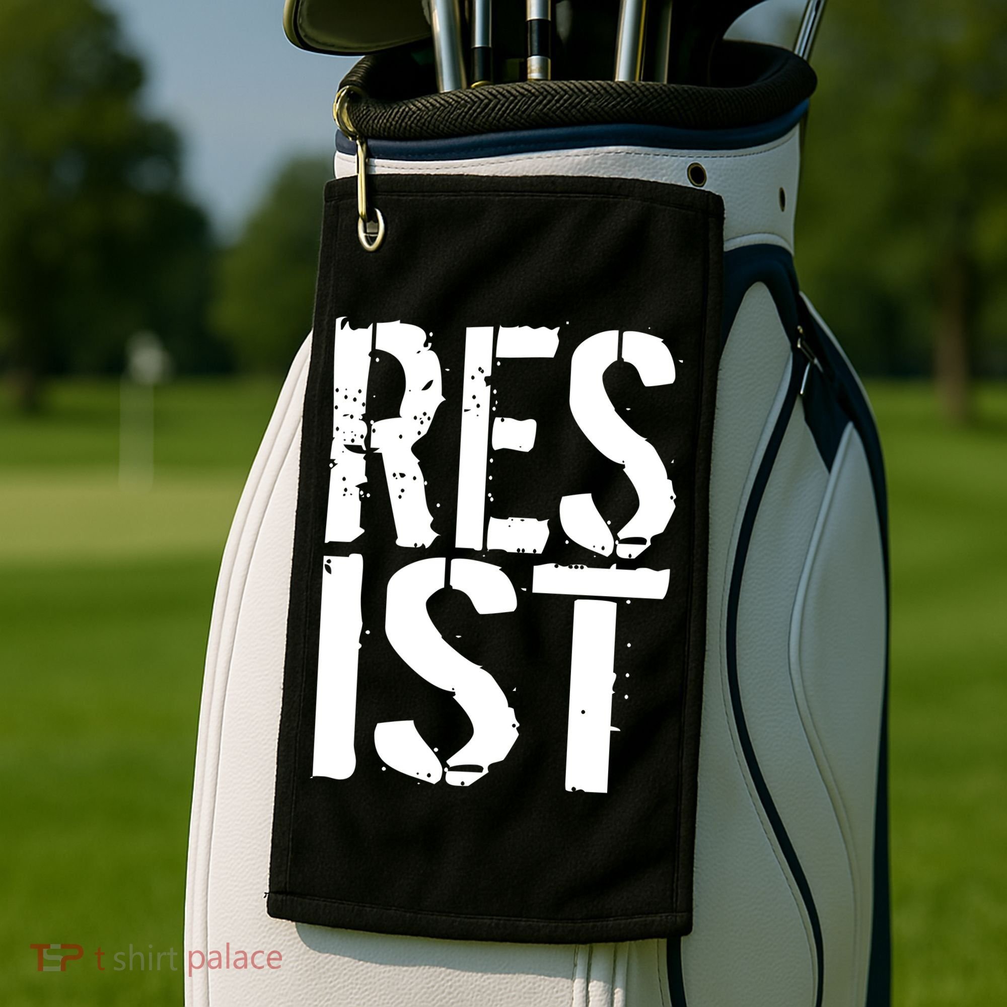 Resist Distressed Golf Towel