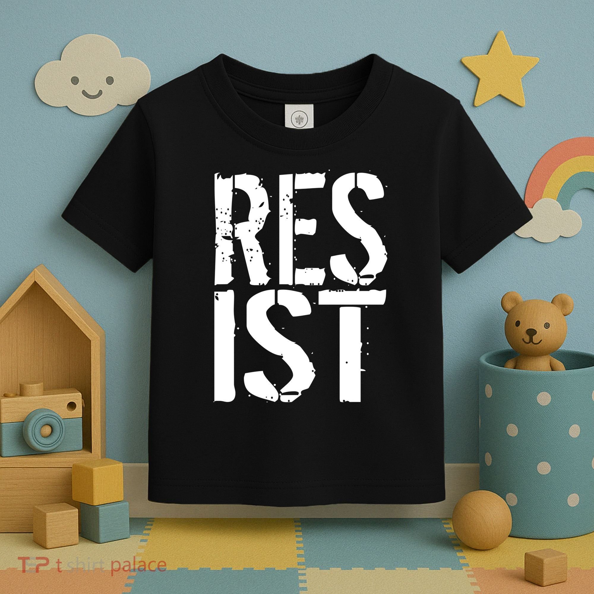 Resist Distressed Toddler T-Shirt