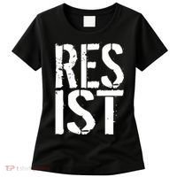Resist Distressed Women's T-Shirt thumb 0