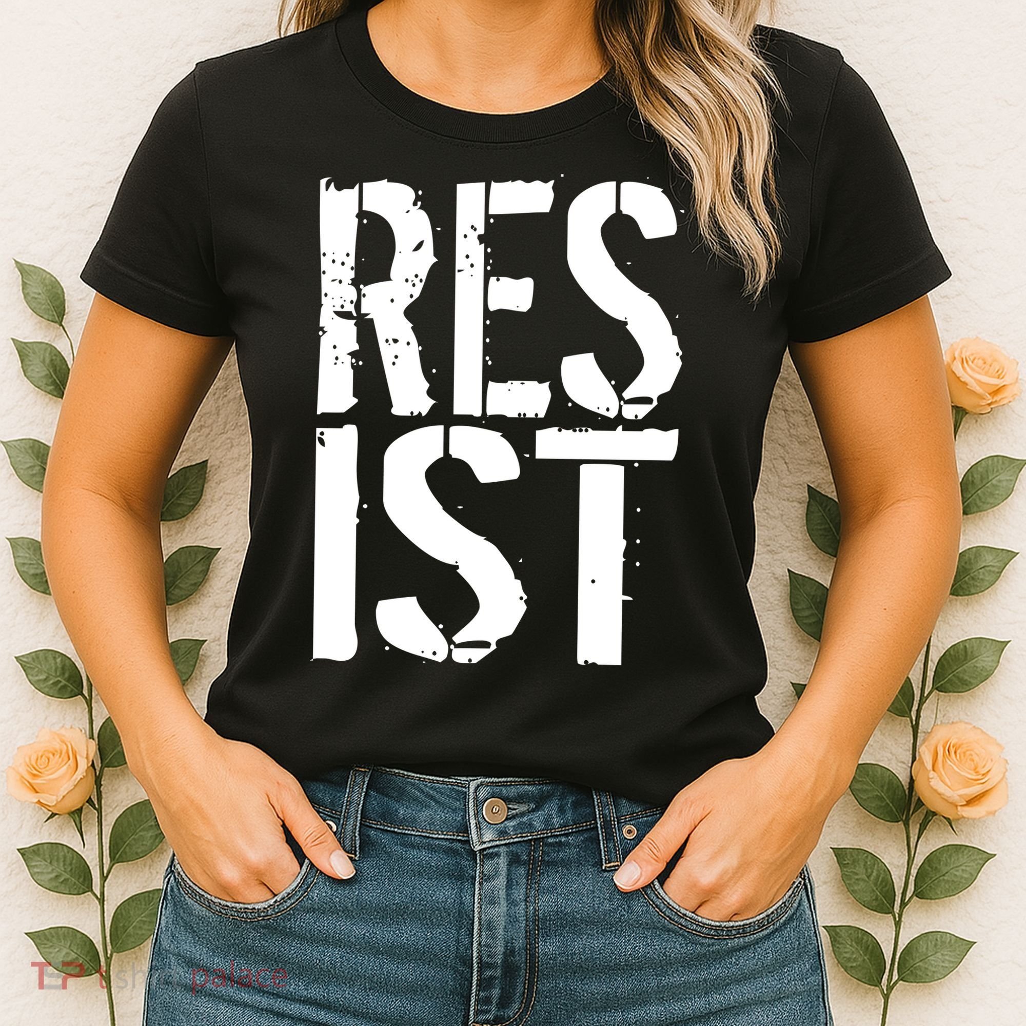 Resist Distressed Women's T-Shirt