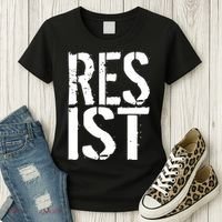 Resist Distressed Women's T-Shirt thumb 3