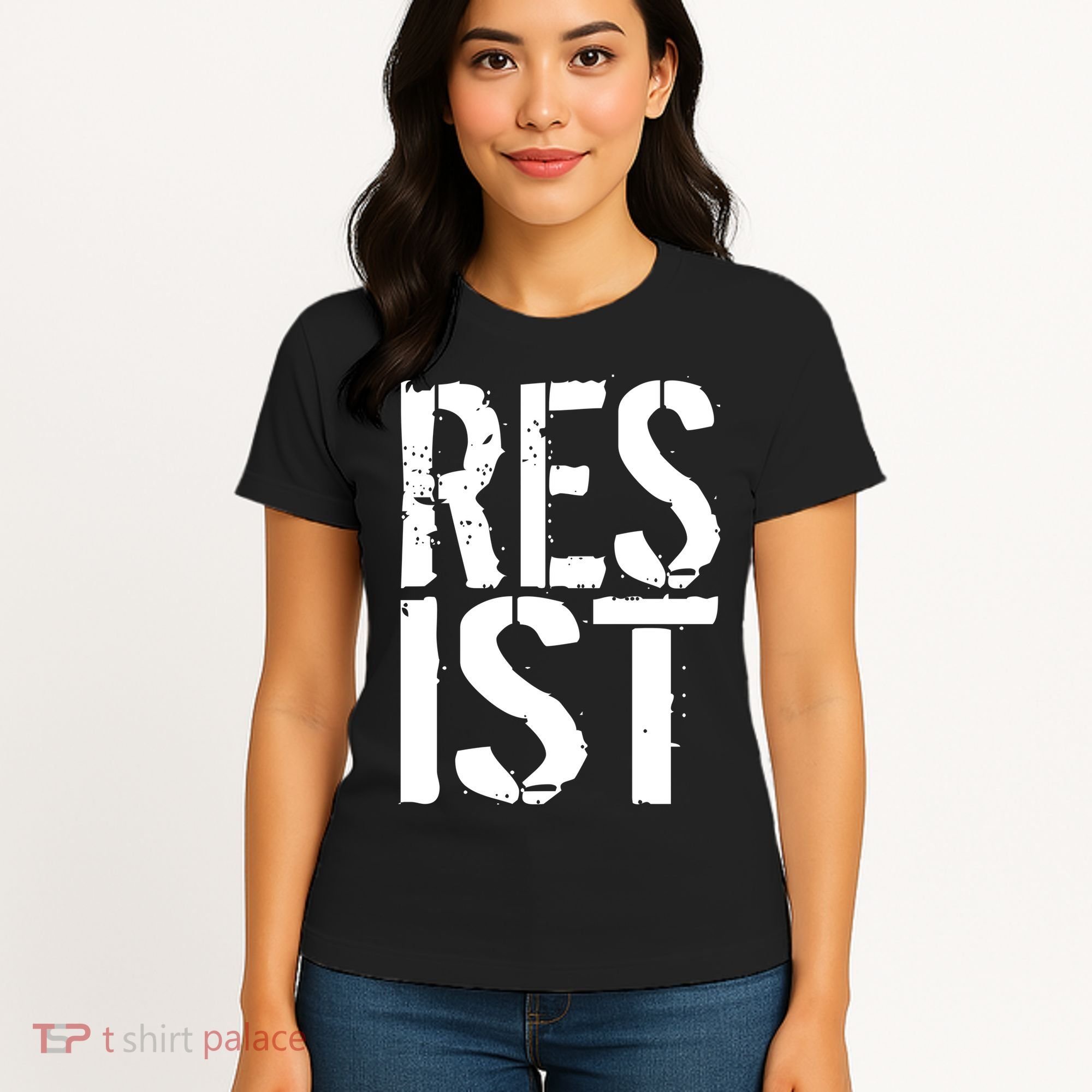 Resist Distressed Women's T-Shirt