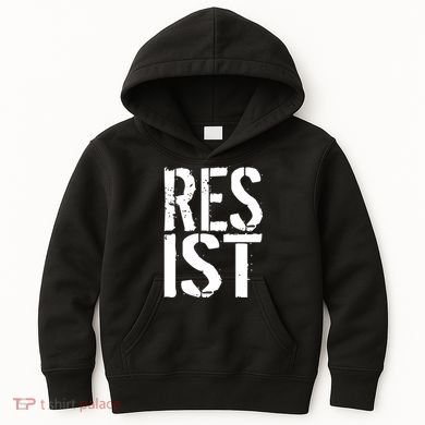 Resist Distressed Kids Hoodie