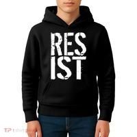 Resist Distressed Kids Hoodie thumb 4