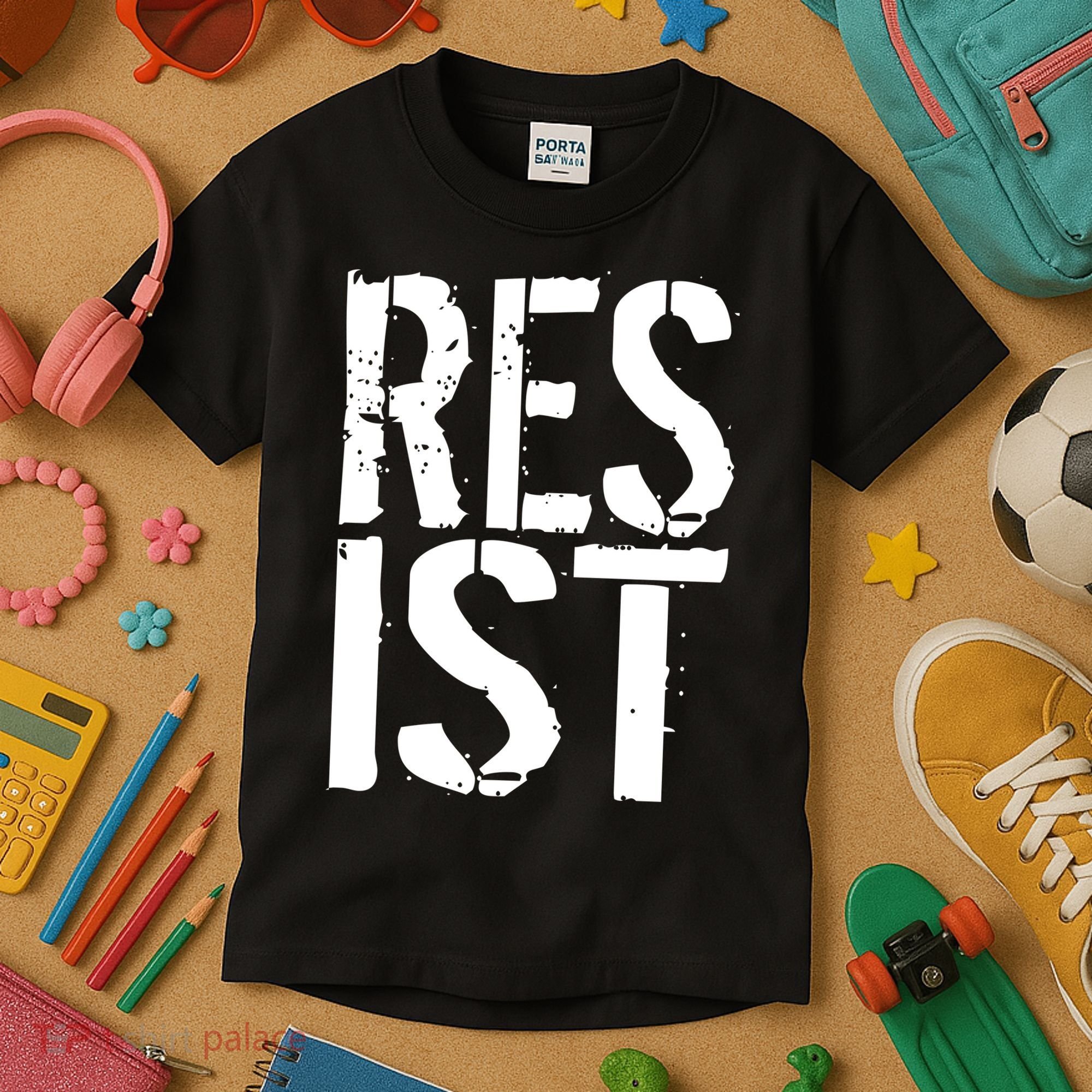 Resist Distressed Kids T-Shirt