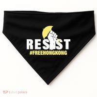 Resist Fight For Hong Kong Yellow Umbrella Movement USA-Made Doggie Bandana thumb 0