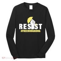 Resist Fight For Hong Kong Yellow Umbrella Movement Long Sleeve Shirt thumb 0