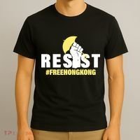 Resist Fight For Hong Kong Yellow Umbrella Movement T-Shirt thumb 3