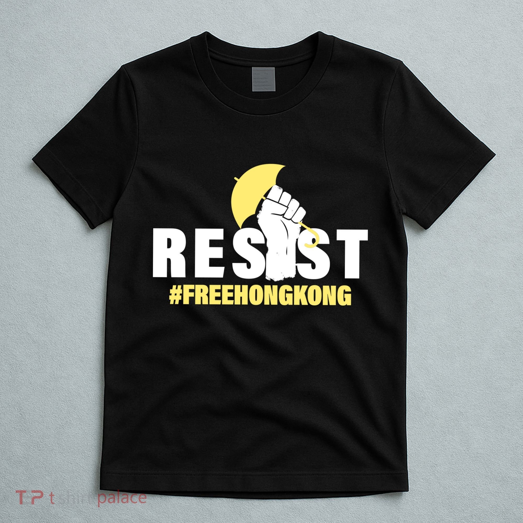 Resist Fight For Hong Kong Yellow Umbrella Movement T-Shirt
