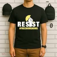 Resist Fight For Hong Kong Yellow Umbrella Movement T-Shirt thumb 6